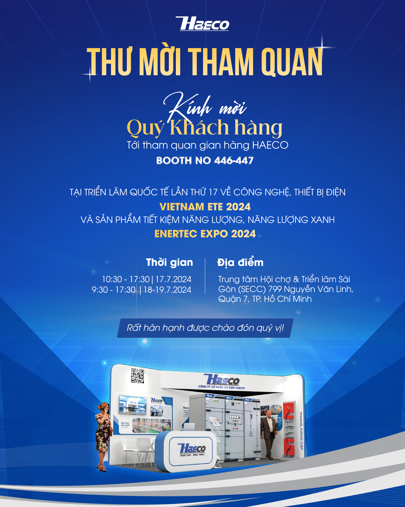 Thư mời tham dự sự kiện triển lãm quốc tế về công nghệ.