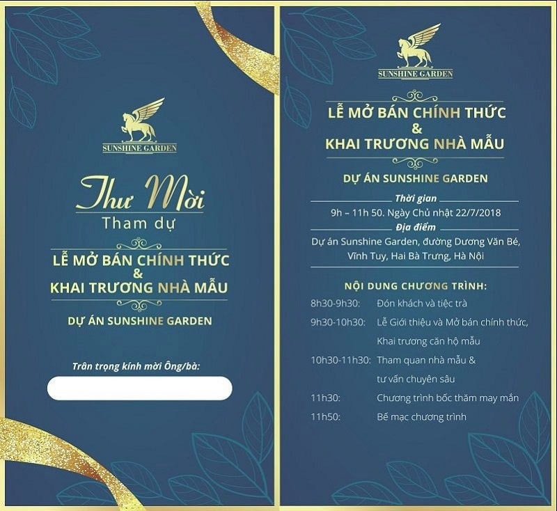 Thư mời tham dự sự kiện với bố cục thông tin rõ ràng do PHG triển khai.