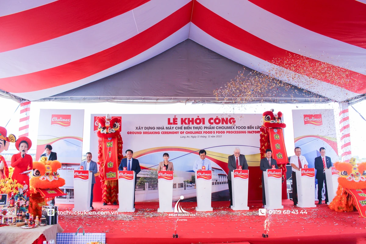 Tổ chức lễ khởi công động thổ ngoài trời tại TP.HCM