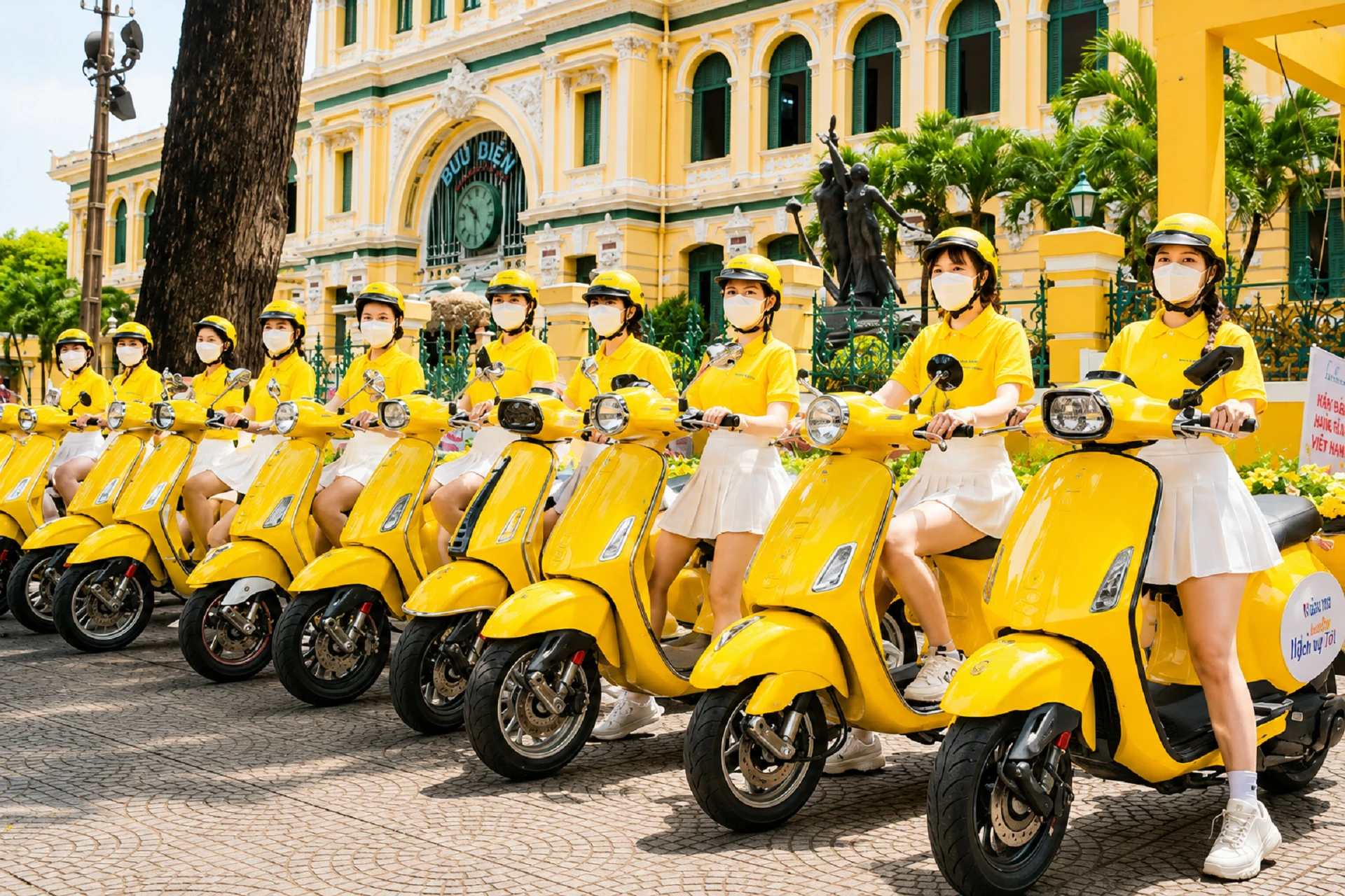 Đoàn roadshow xe máy quảng bá thương hiệu và tăng nhận diện với khách hàng
