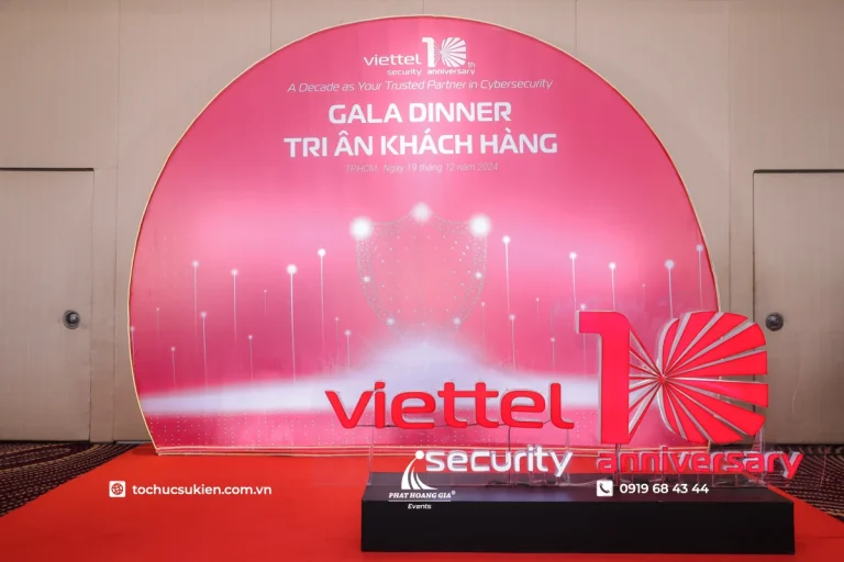 Background gala dinner: phân biệt, ý tưởng concept và chi phí tổ chức