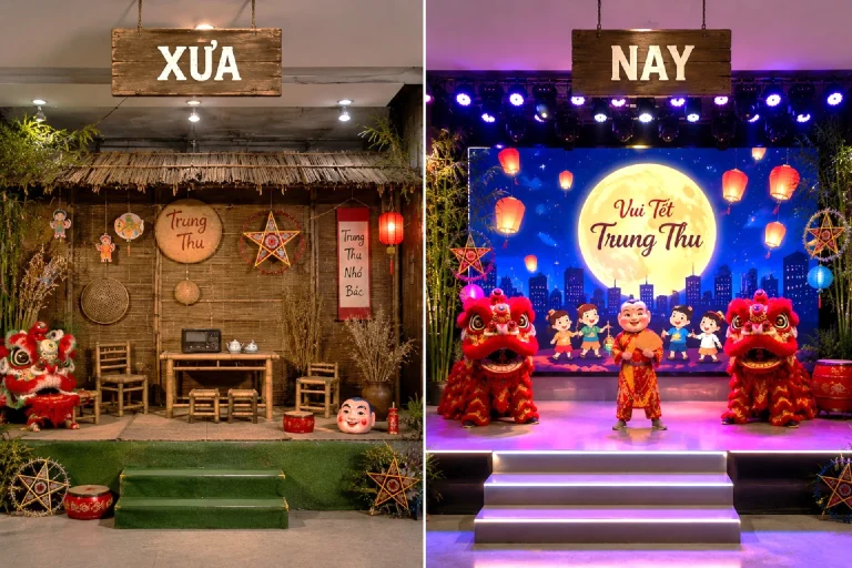 Trung thu xưa và nay: Khác biệt, ý nghĩa và ứng dụng trong sự kiện