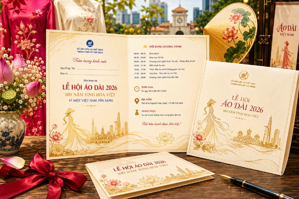 Giấy mời lễ hội: Mẫu tham khảo và cách lựa chọn phù hợp